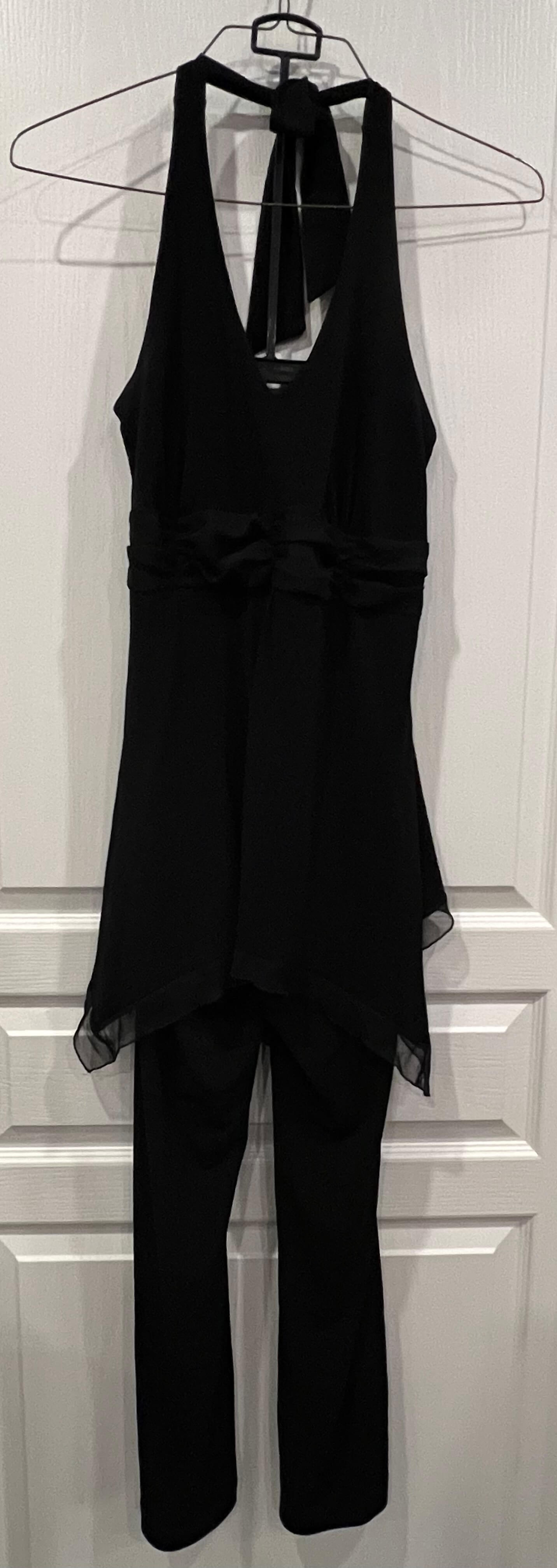 VGUC, Black Dressy Pant Romper, Maternity Jumpsuit, size XS/S, Maternity S (4-6)