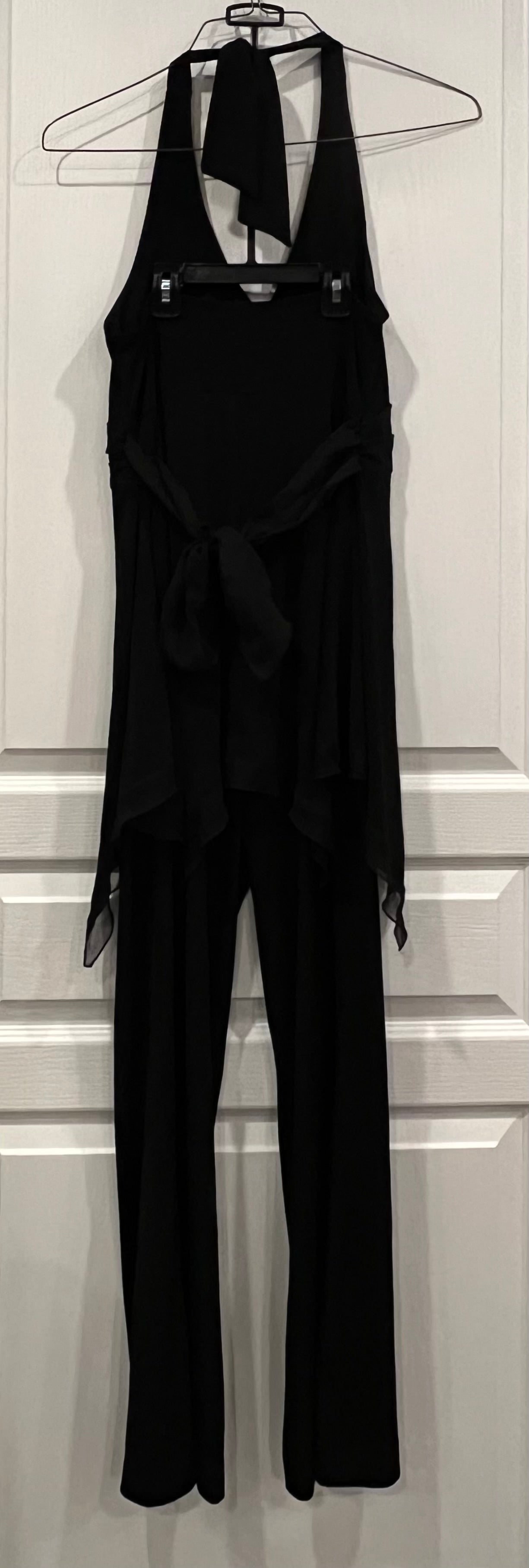 VGUC, Black Dressy Pant Romper, Maternity Jumpsuit, size XS/S, Maternity S (4-6)