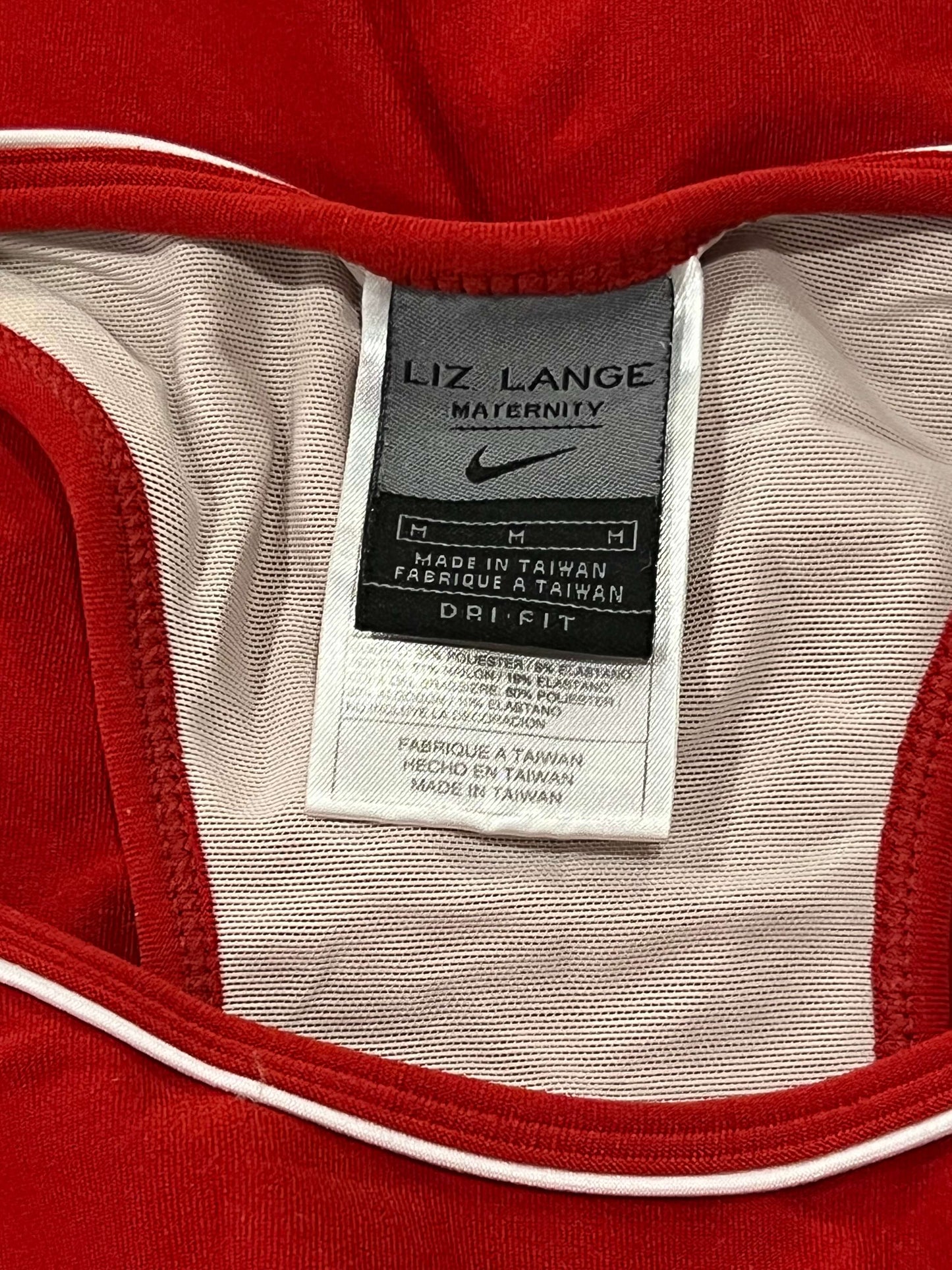Red Nike Sport Maternity Tank Top from Liz Lange Maternity, size Medium, Very Good Used Condition (VGUC), Maternity M (8-10)