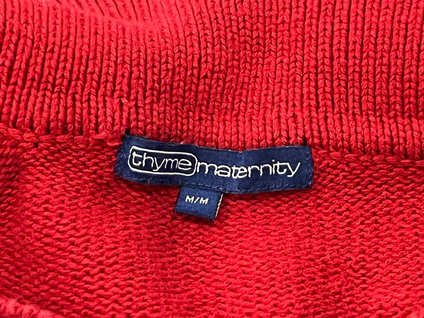 VGUC, Red Knit Maternity Sweater from Thyme Maternity, size Medium, Maternity M (8-10)