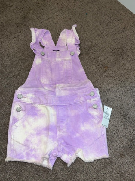 Girls - Brand new Gap purple 2T jean shorts overalls , Kids 2T