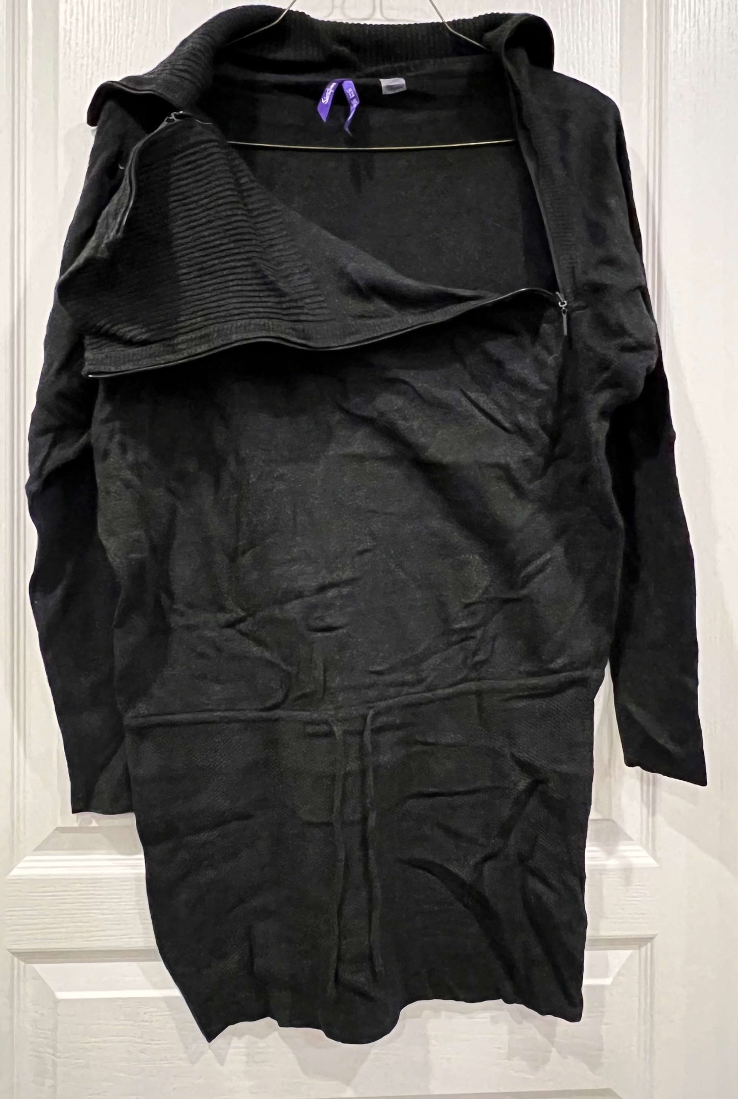 EUC, L/S Dark Grey Tunic Maternity Sweater from Seraphine, size US 8, Maternity M (8-10)
