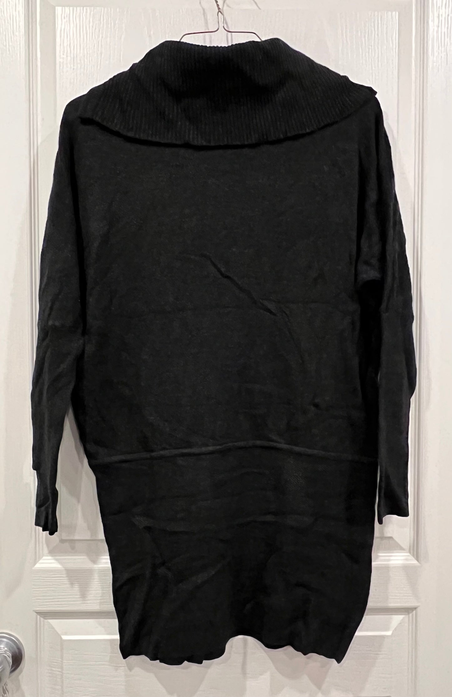 EUC, L/S Dark Grey Tunic Maternity Sweater from Seraphine, size US 10, Maternity M (8-10)