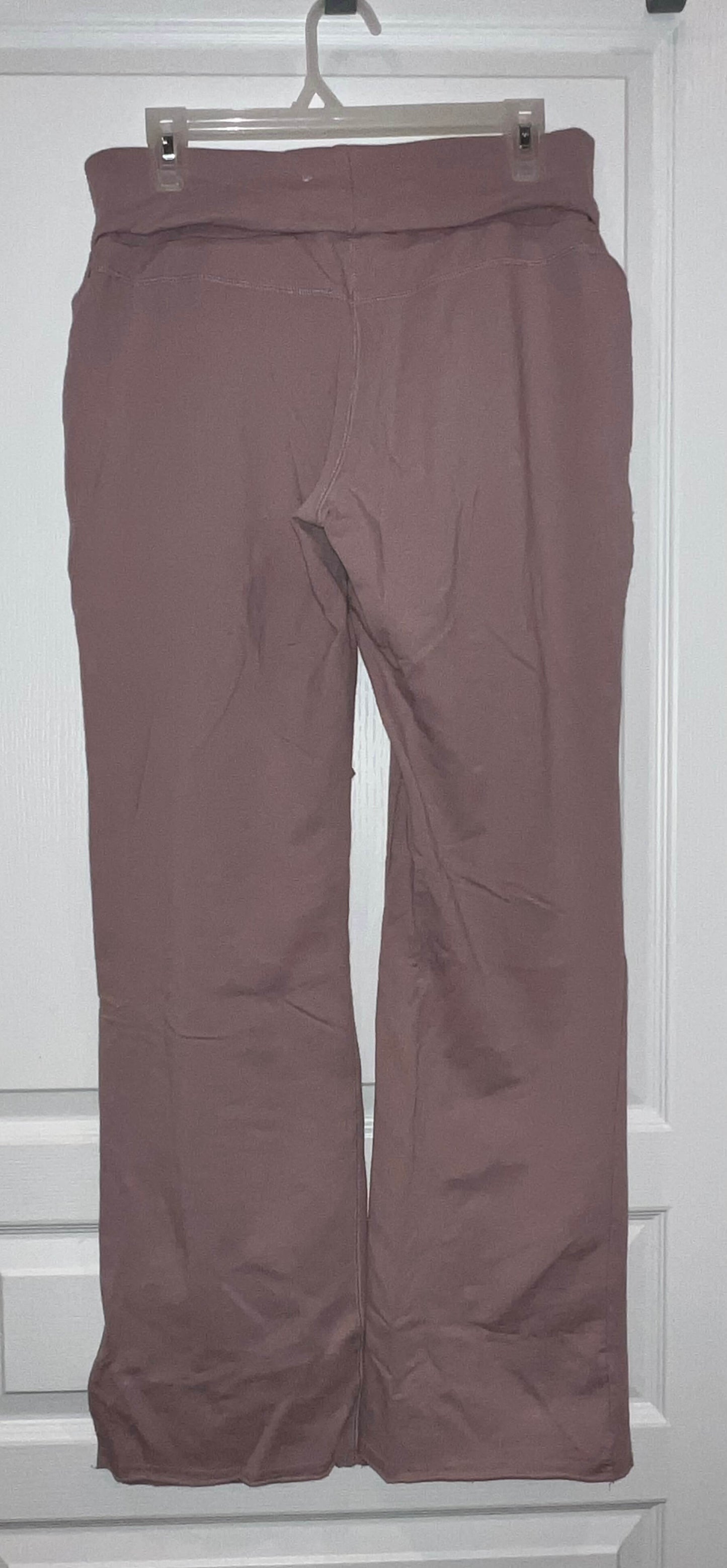 EUC, Mauve/Dusty Rose Knit Maternity Pants, Size Medium, Maternity M (8-10)