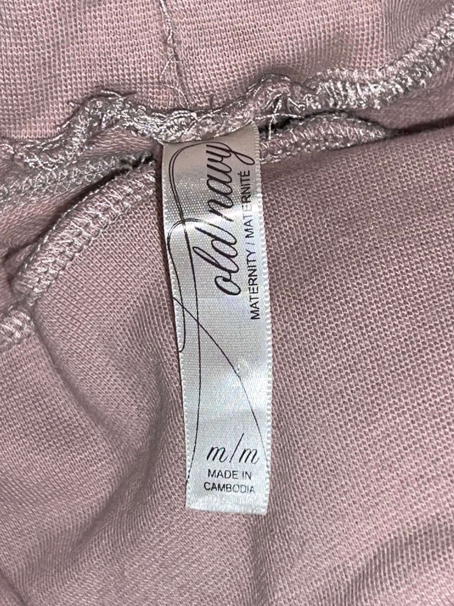 EUC, Mauve/Dusty Rose Knit Maternity Pants, Size Medium, Maternity M (8-10)