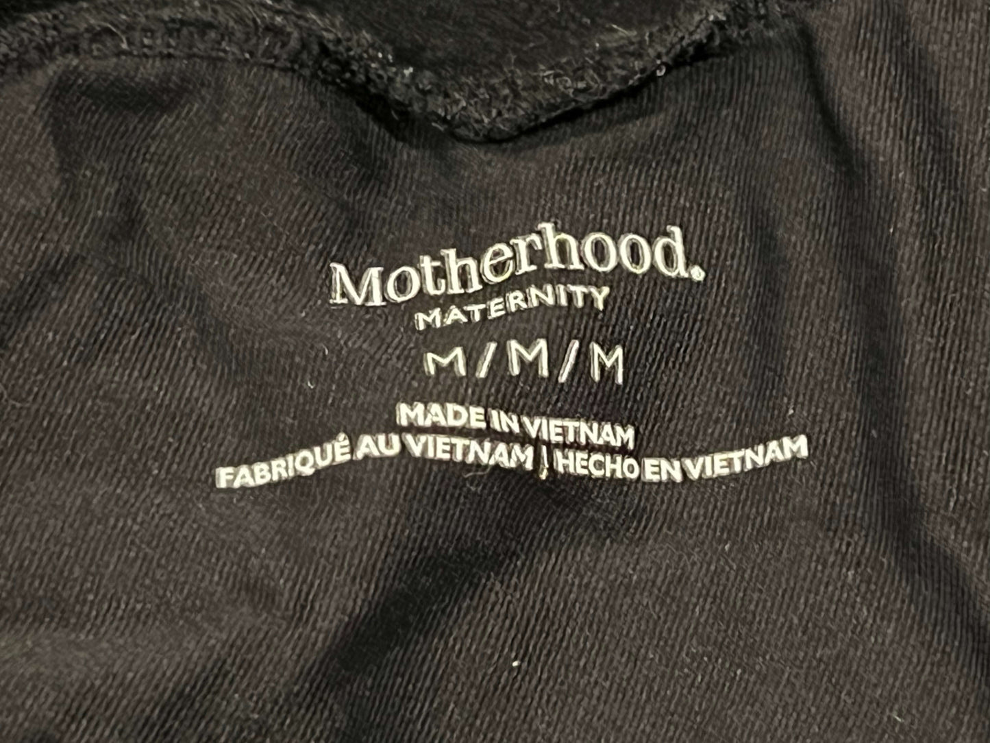 Black Maternity Athletic Capris/Crops from Motherhood Maternity, size Medium, VGUC, Maternity M (8-10)