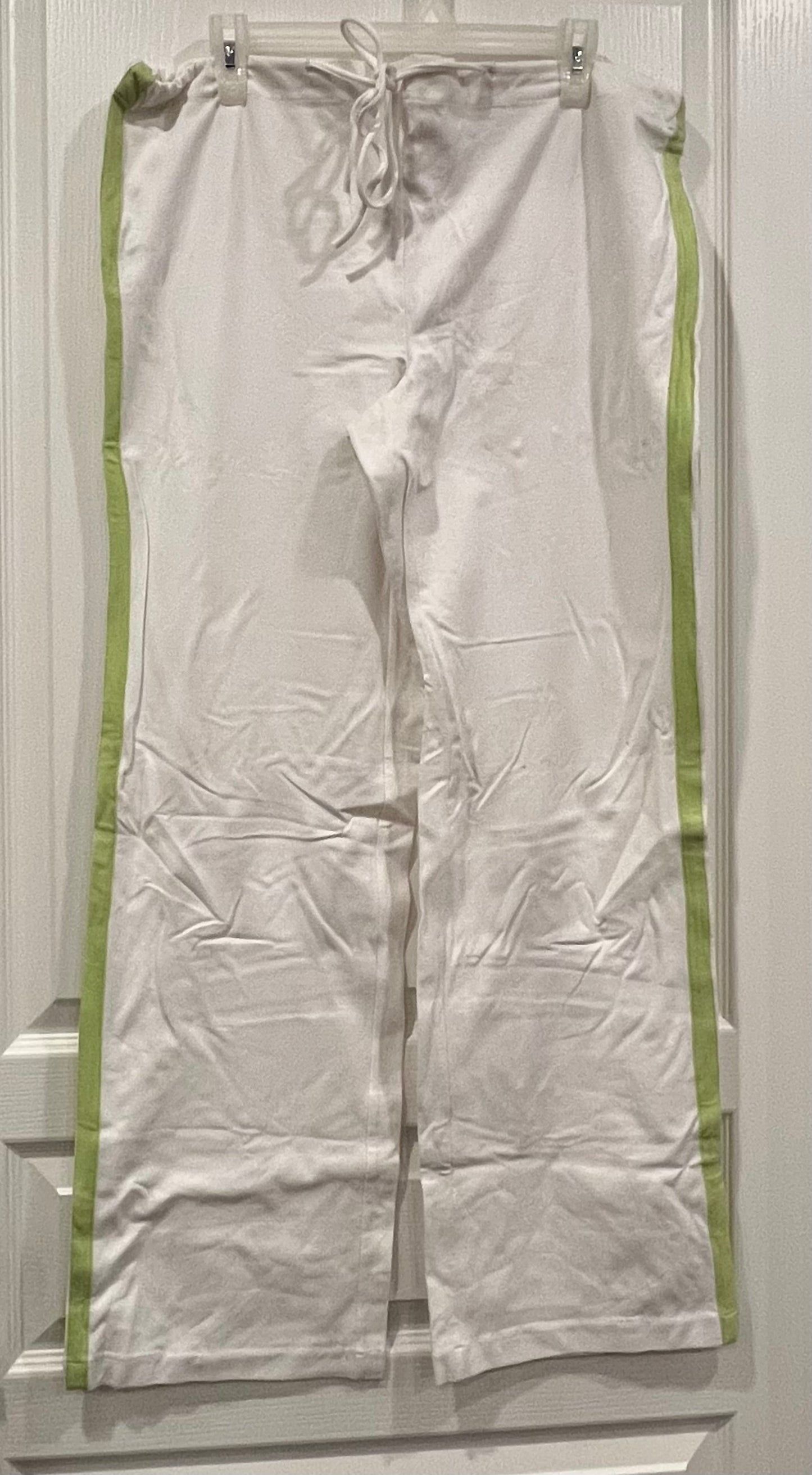 EUC, Sleeveless Maternity Tracksuit from MUMZ2B, size L, White/Lime Green, Maternity L (12-14)