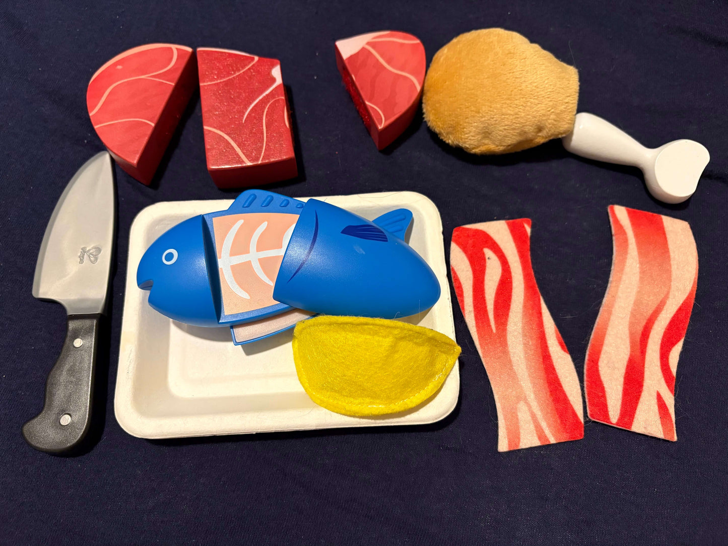 Hape - wooden food set, retails $37
