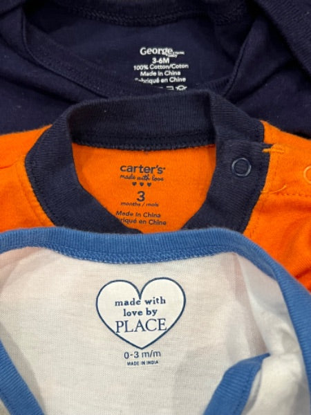 Set of 3 onesies, size 3mos, Kids 3 Month (0-3M)