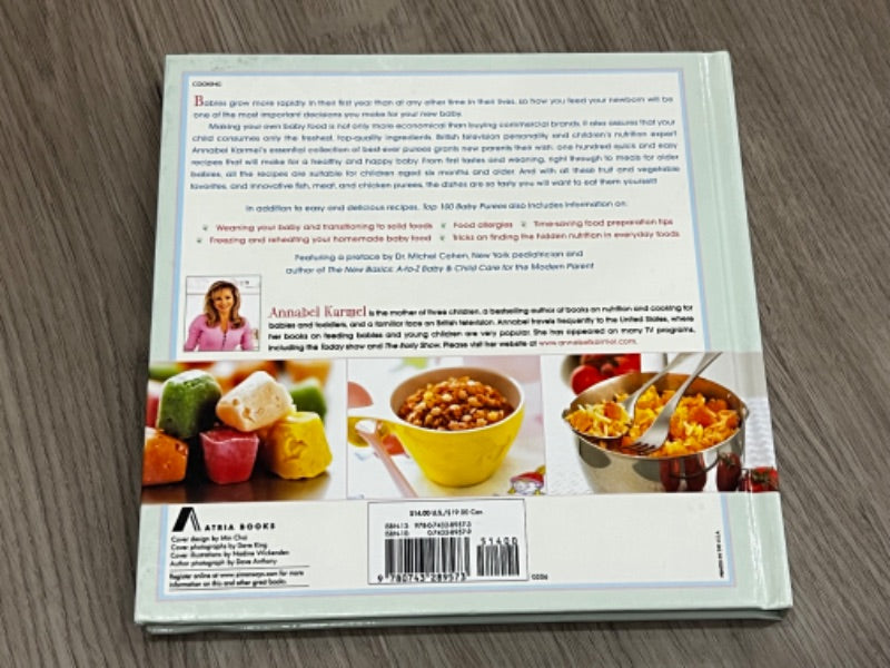 Top 100 Baby Purées Book, by Annabel Karmel, EUC