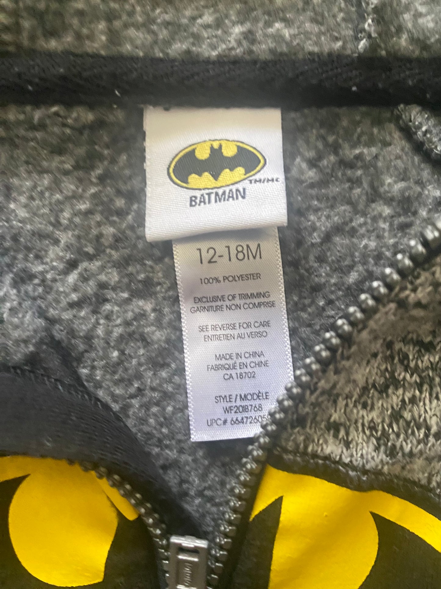 Batman sweater Onesie , Kids 18 Month (12-18M)