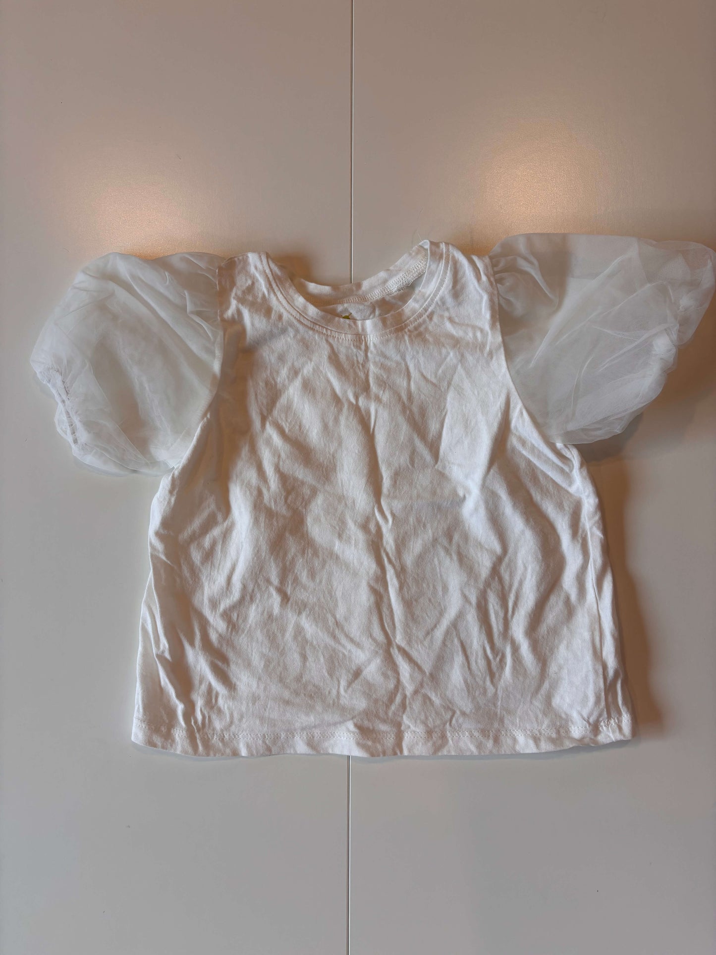 3-4y white puffy sleeve shirt, Kids 3T