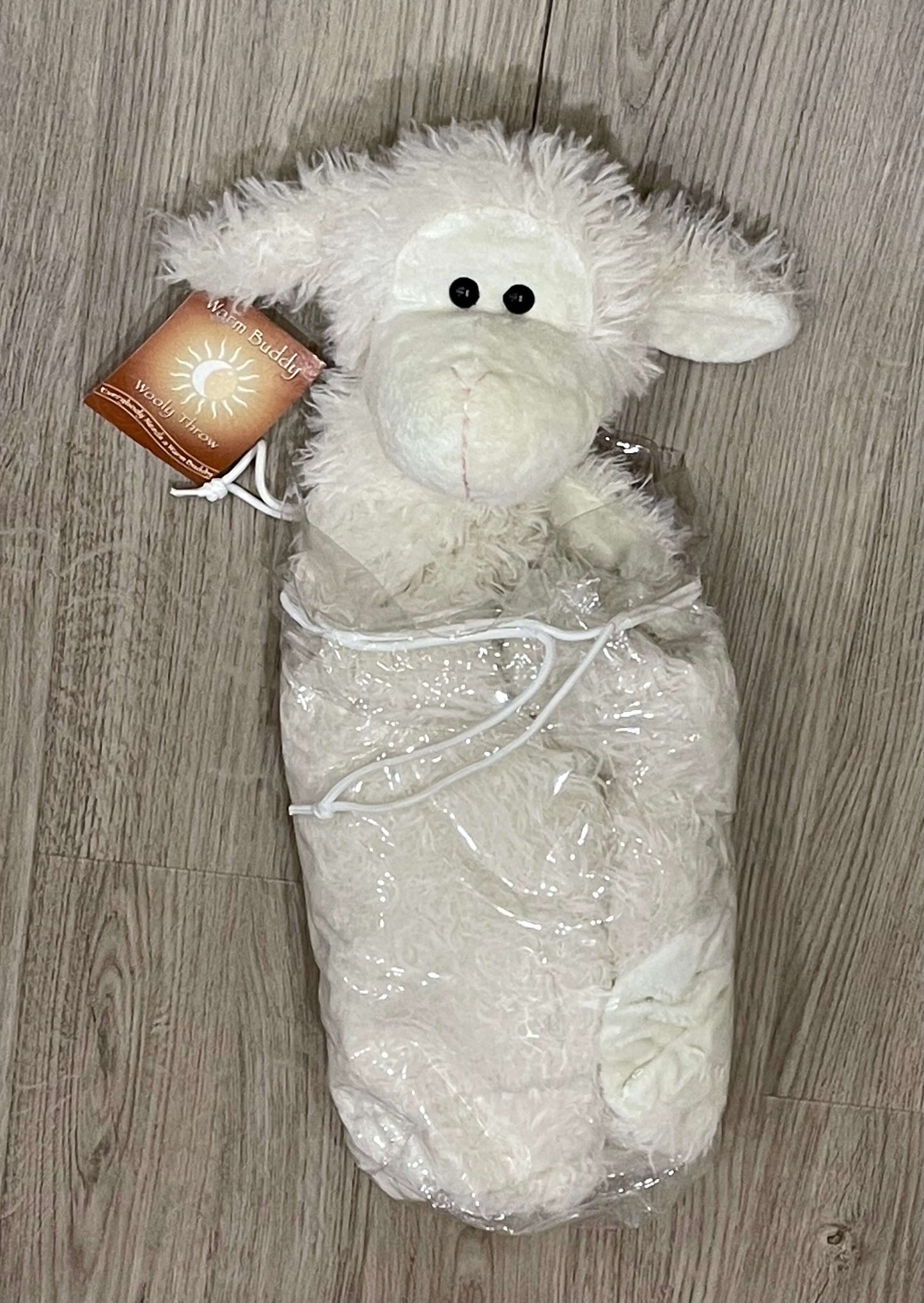 Fuzzy Lamb Cuddle Blanket by Warm Buddy, Gender Neutral for boys or girls, New with tag (NWT)