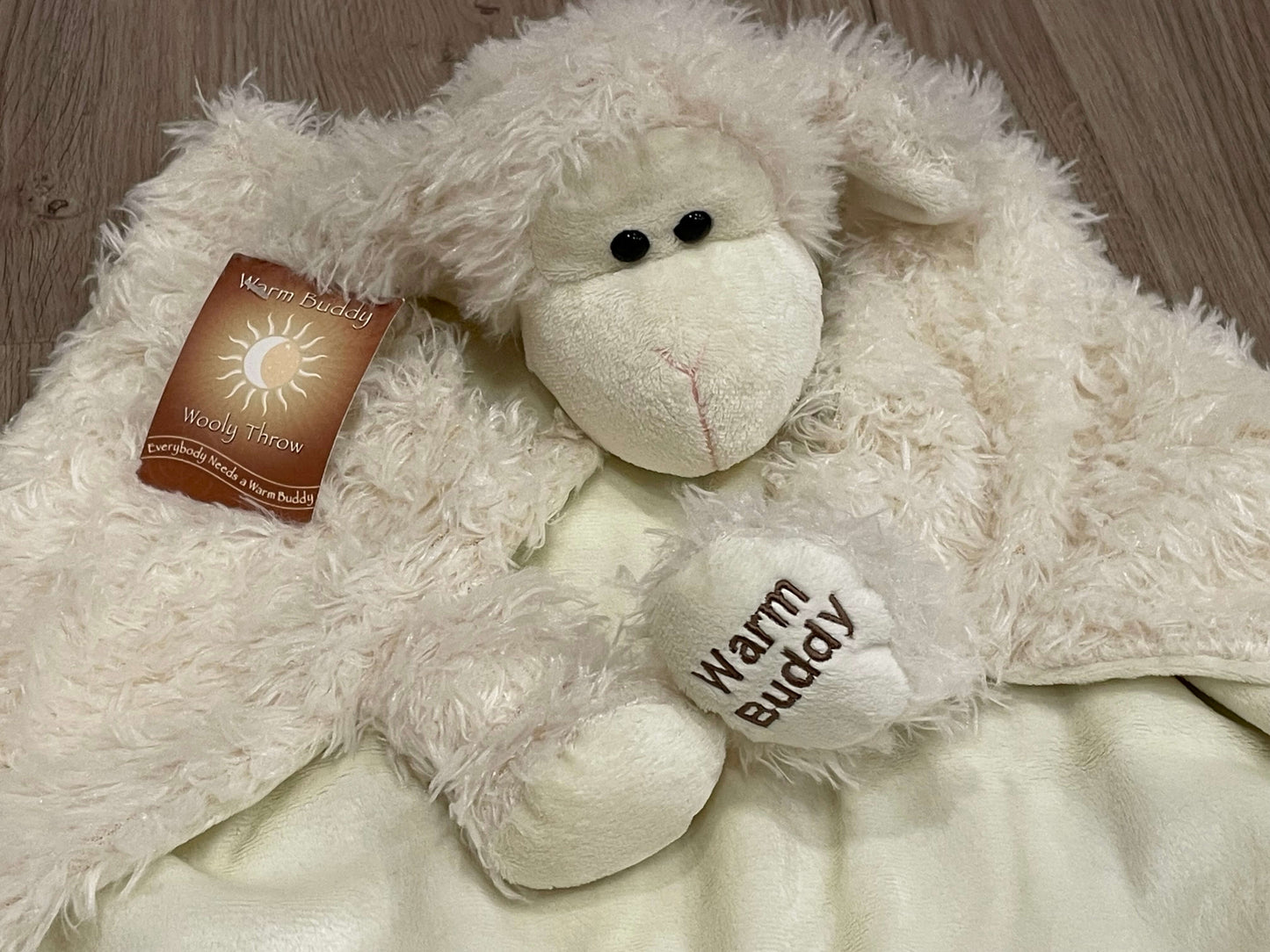 Fuzzy Lamb Cuddle Blanket by Warm Buddy, Gender Neutral for boys or girls, New with tag (NWT)