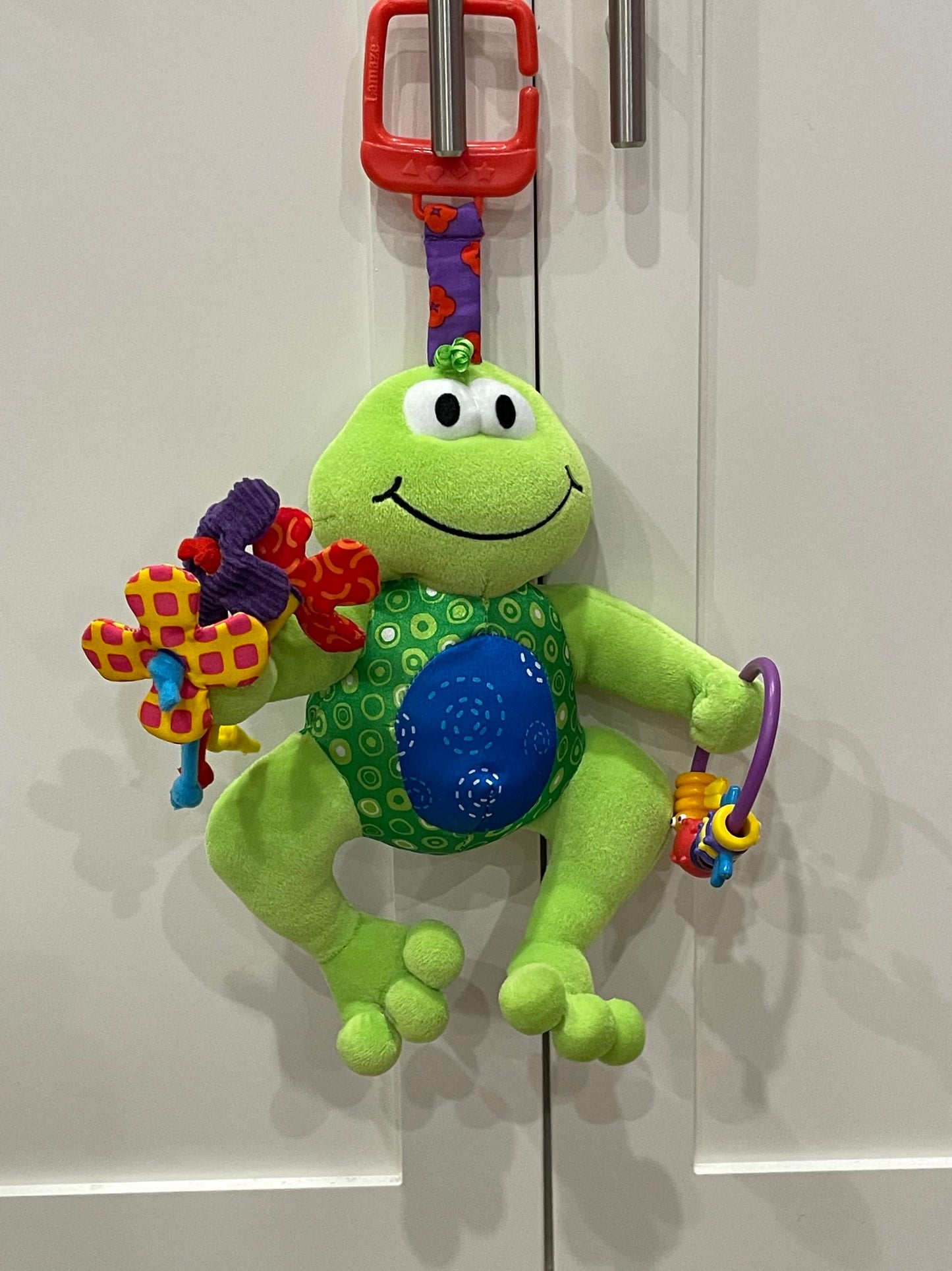 Frog Sensory Toy with clip for infant/baby from Lamaze, Excellent Used Condition (EUC)