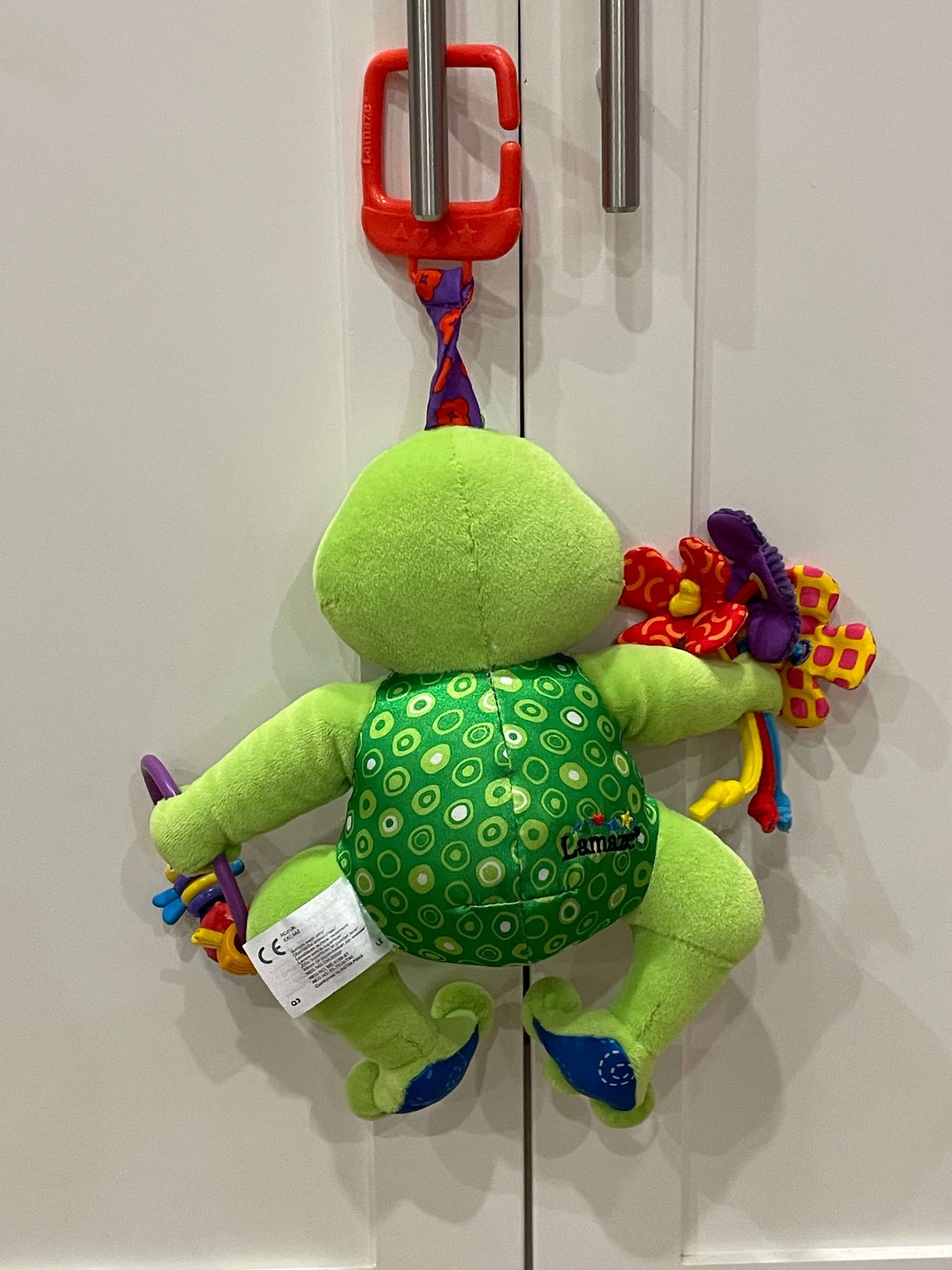 Frog Sensory Toy with clip for infant/baby from Lamaze, Excellent Used Condition (EUC)