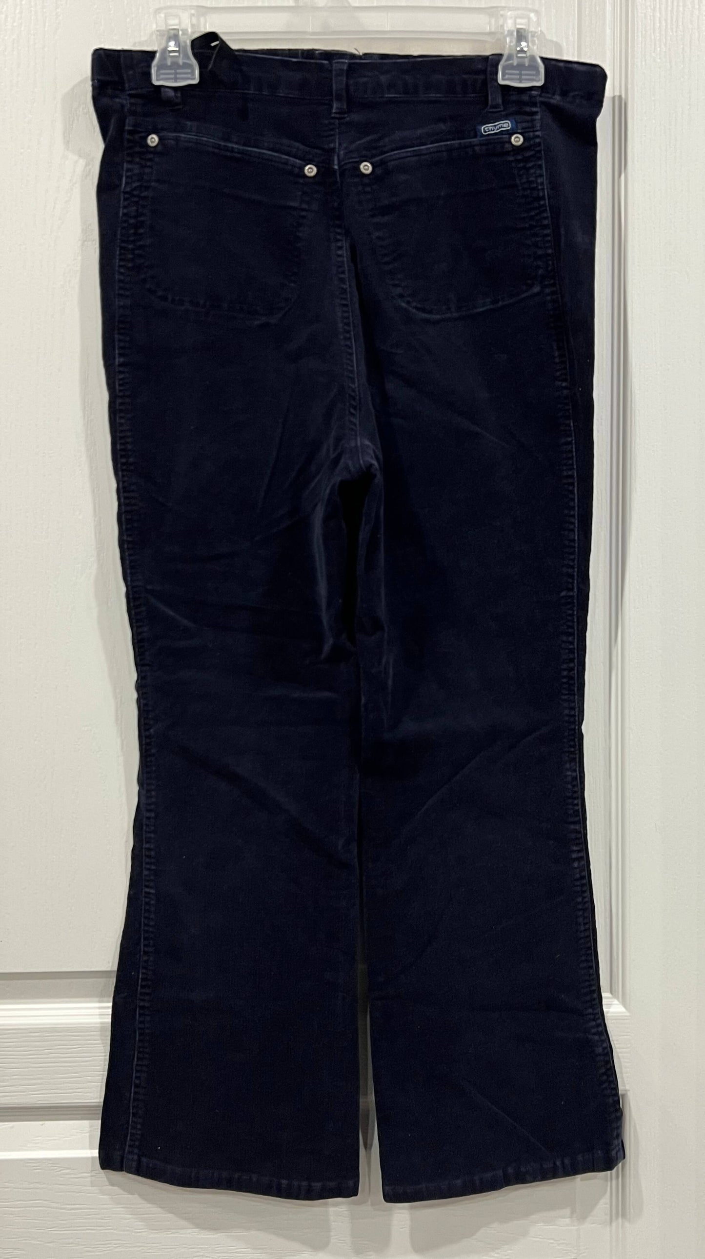 Navy Blue Maternity Corduroys from Thyme Jeans, size X-Small, Very Good Used Condition (VGUC), Maternity XS (0-2)
