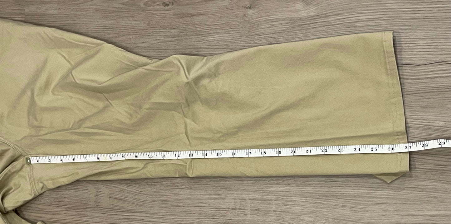 Khaki Stretch Maternity Pants, size Large. Very Good Used Condition (VGUC), Maternity L (12-14)