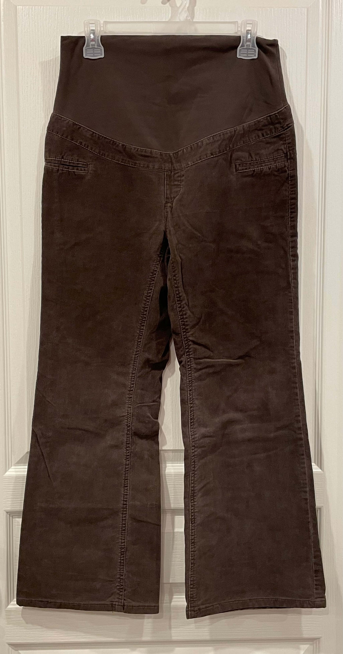 Low rise Brown Maternity Corduroys, size Medium, Very Good Used Condition (VGUC), Maternity M (8-10)