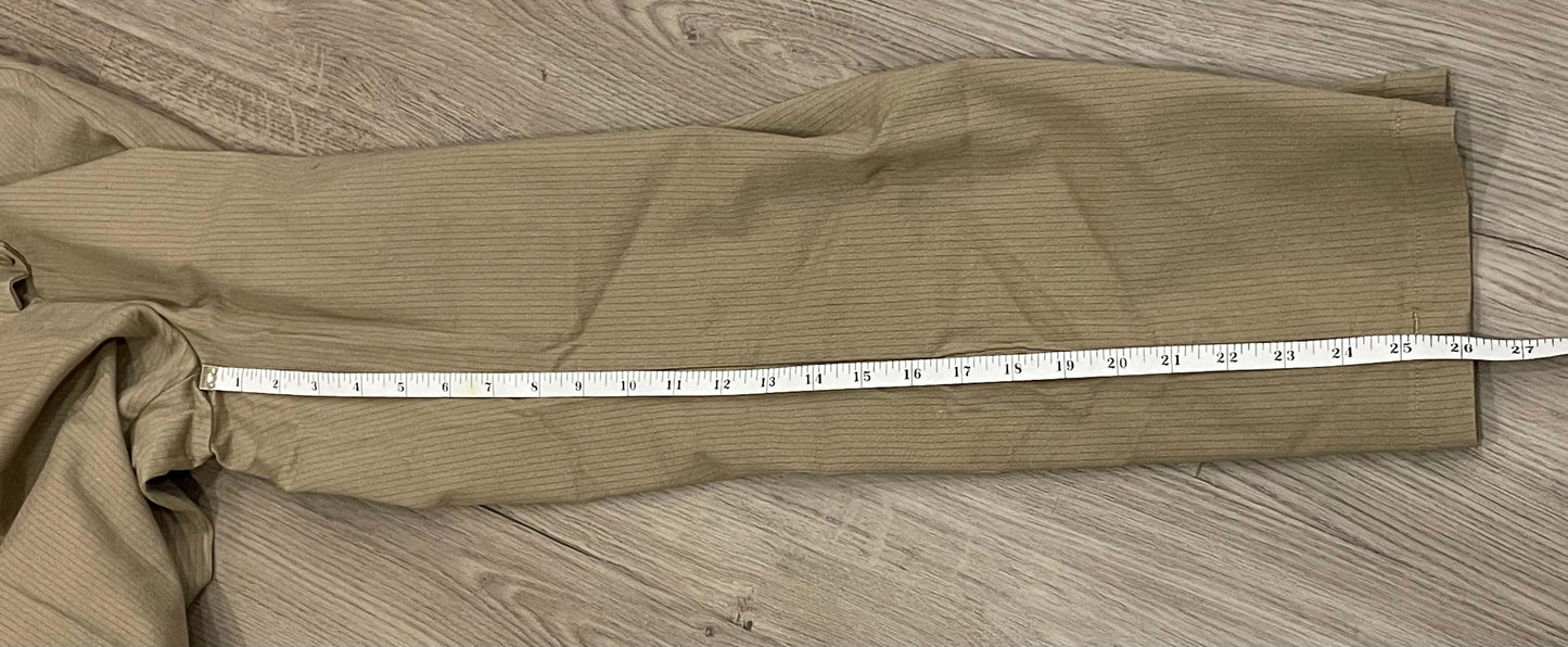 Maternity Pants, Stretchy Tan herringbone print, size Small, Very Good Used Condition (VGUC), Maternity S (4-6)