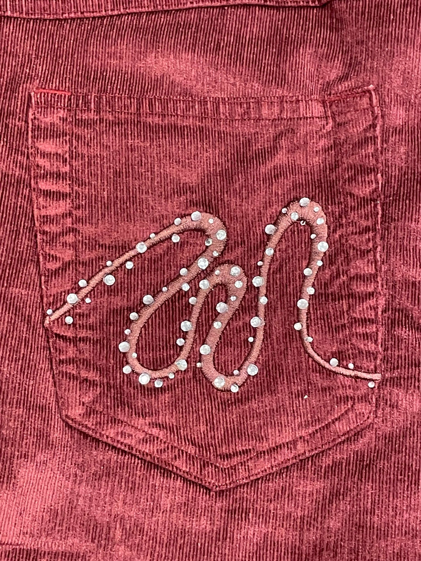 Dark Pink Maternity Corduroys, approx. size Small, Excellent Used Condition (EUC), Maternity S (4-6)