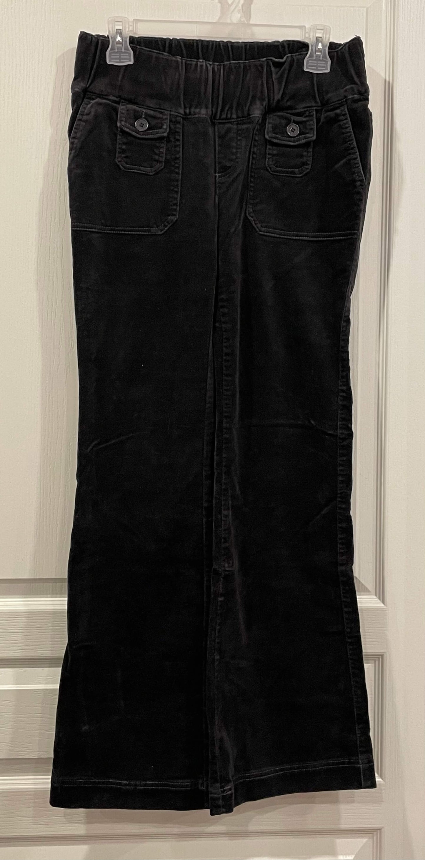 Black Maternity Velvety Pants, size X-Small, Excellent Used Condition (EUC), Maternity XS (0-2)