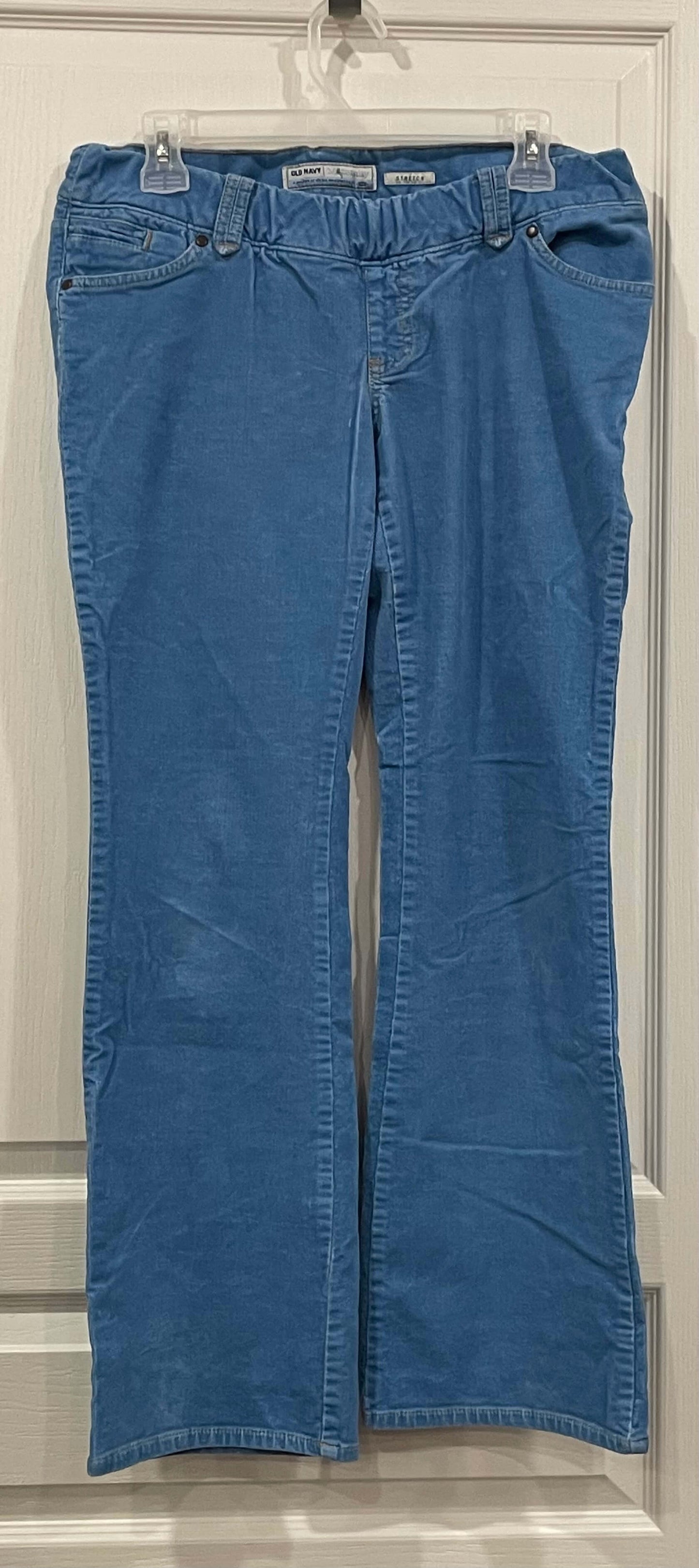 Blue Maternity Low Rise Corduroys, size Small, Very Good Used Condition (VGUC), Maternity S (4-6)