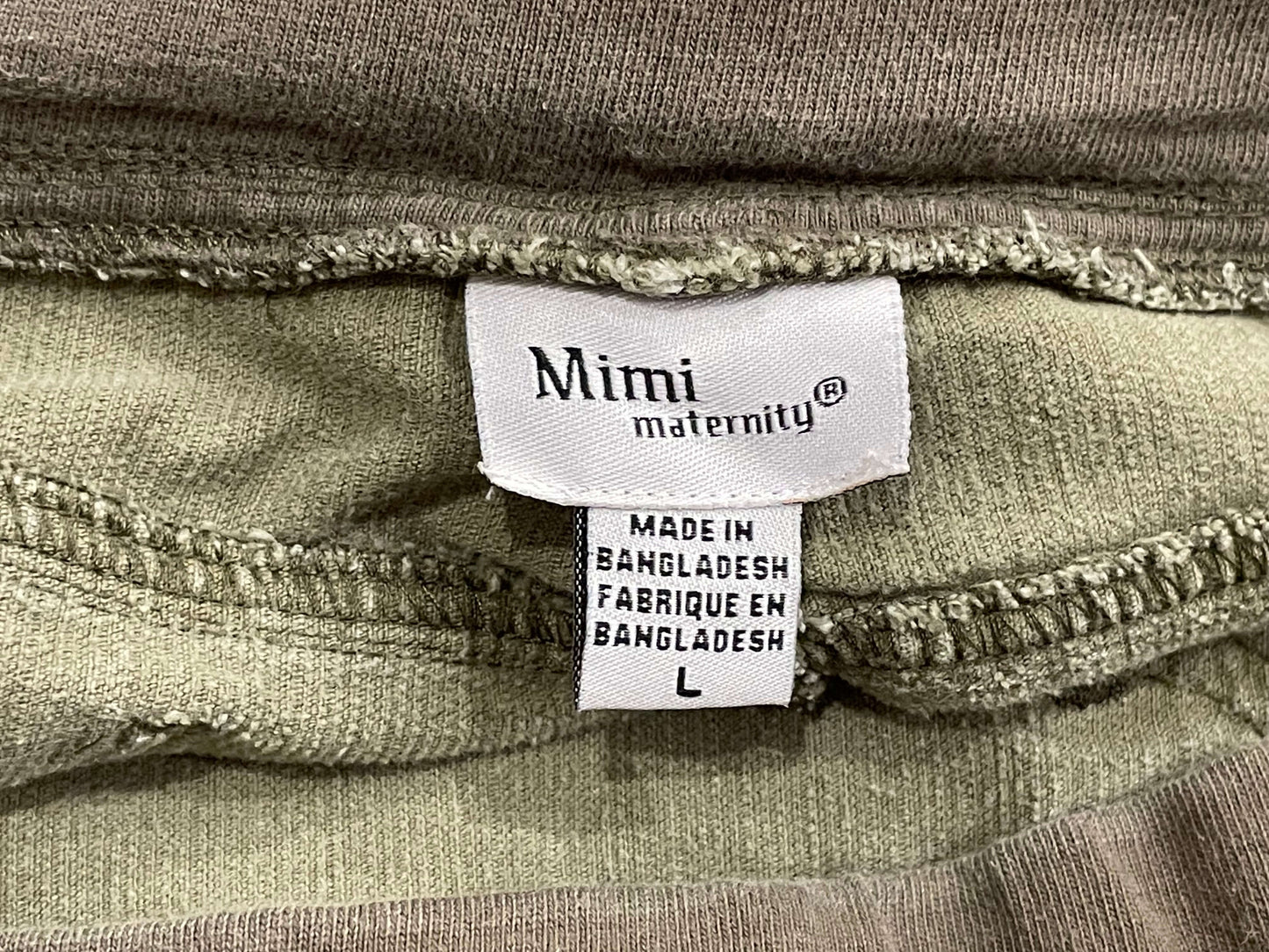 Olive Green Maternity Corduroys, size Large, Very Good Used Condition (VGUC), Maternity L (12-14)