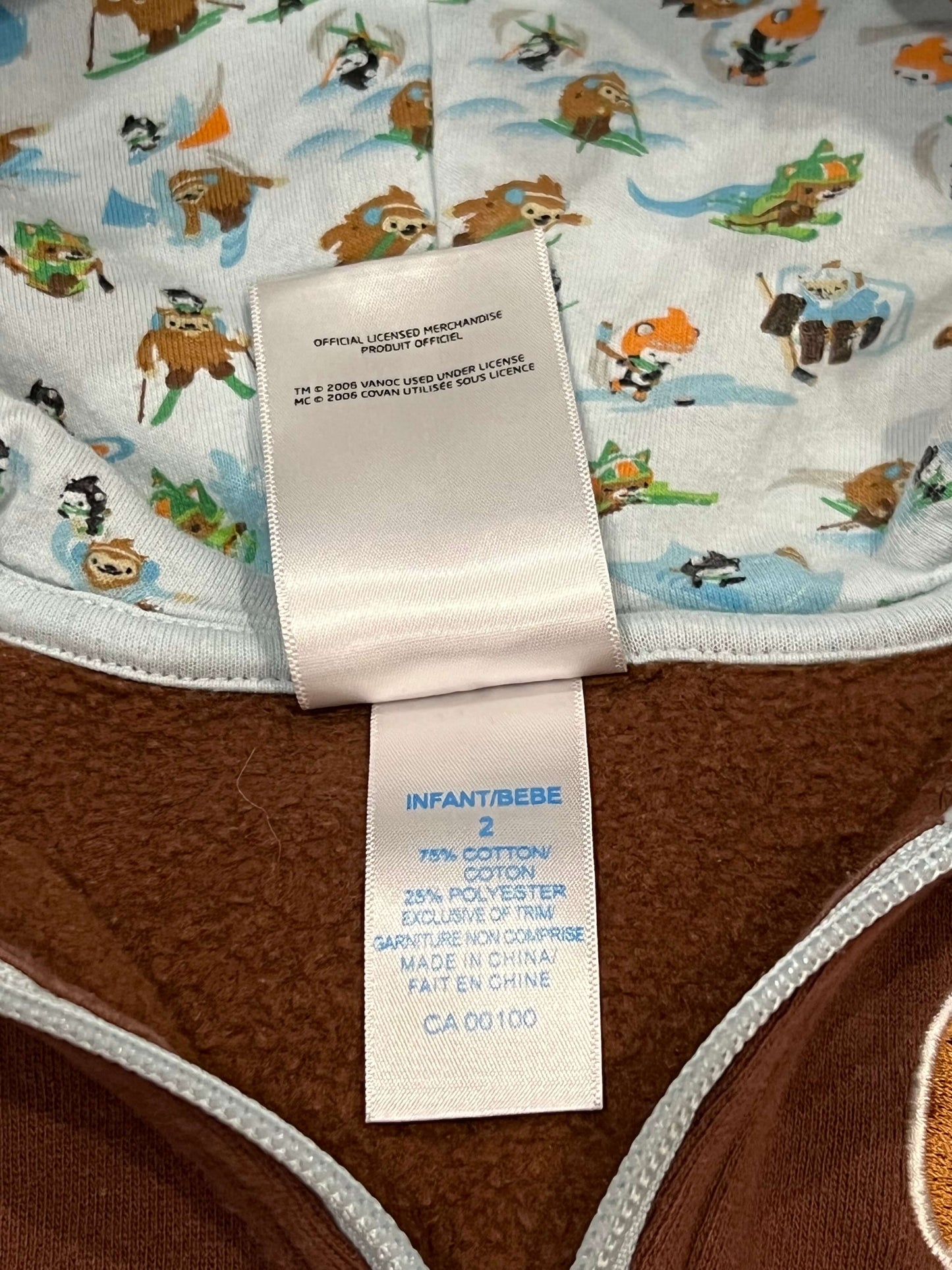 Kids / Boys Vancouver Olympic Hoodie from Hudson's Bay Company (HBC), brown, size 2, Very Good Used Condition (VGUC), Kids 2T