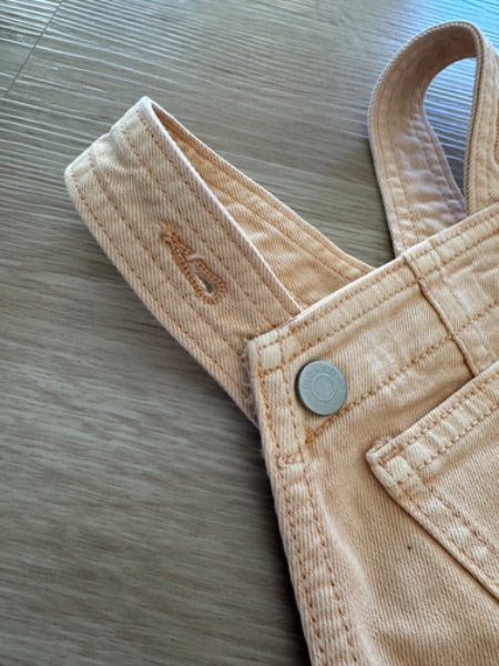 Adjustable Jean Overall Romper, Kids 6 Month (3-6M)
