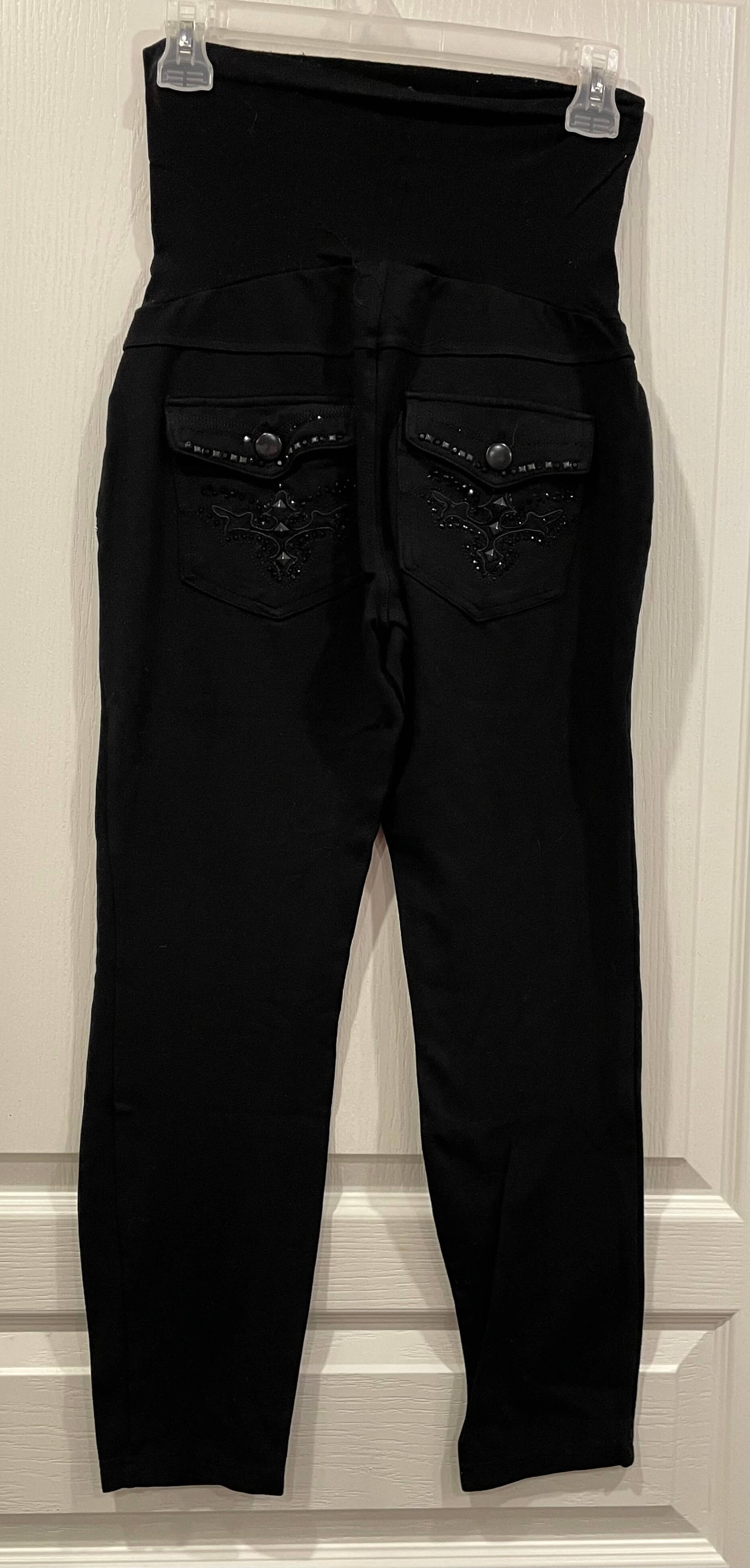 Black Maternity Jeggings, size X-Small, Excellent Used Condition (EUC), Maternity XS (0-2)
