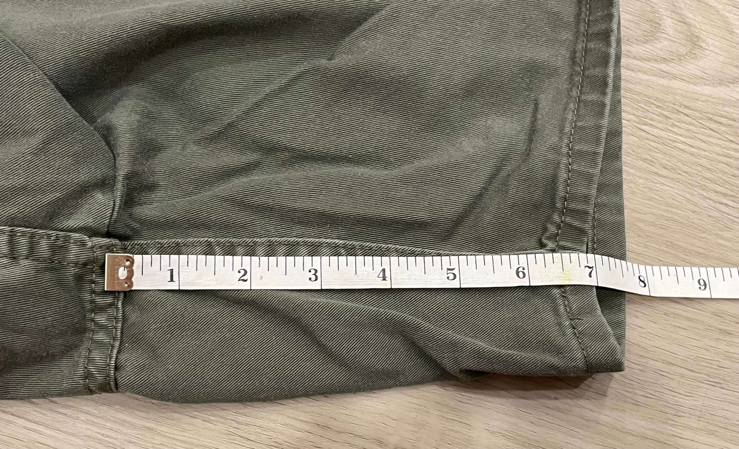 Khaki Green, Maternity Shorts with cargo pocket, size Small, Maternity S (4-6)