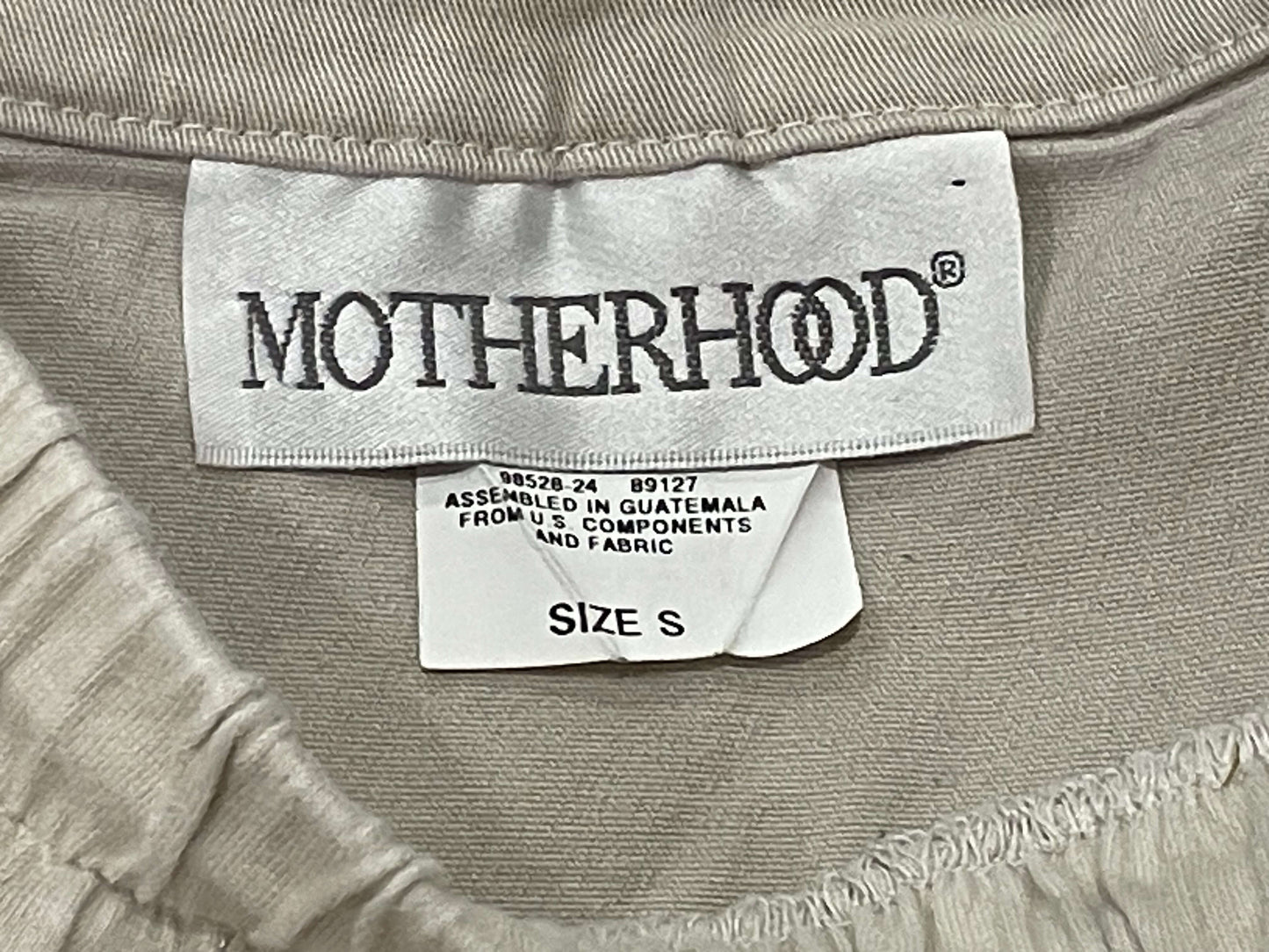 Khaki Short Cargo Maternity Skirt, size Small, Maternity S (4-6)