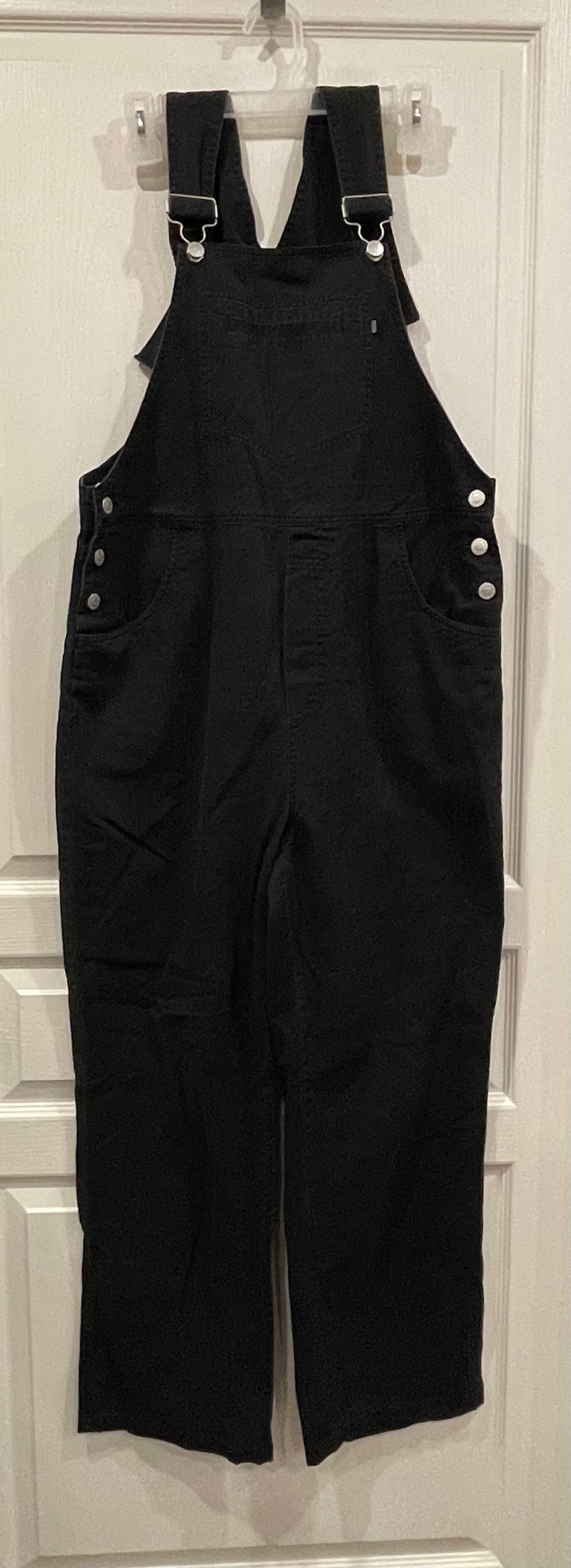 Black Maternity Overalls, size X-Small, Maternity XS (0-2)