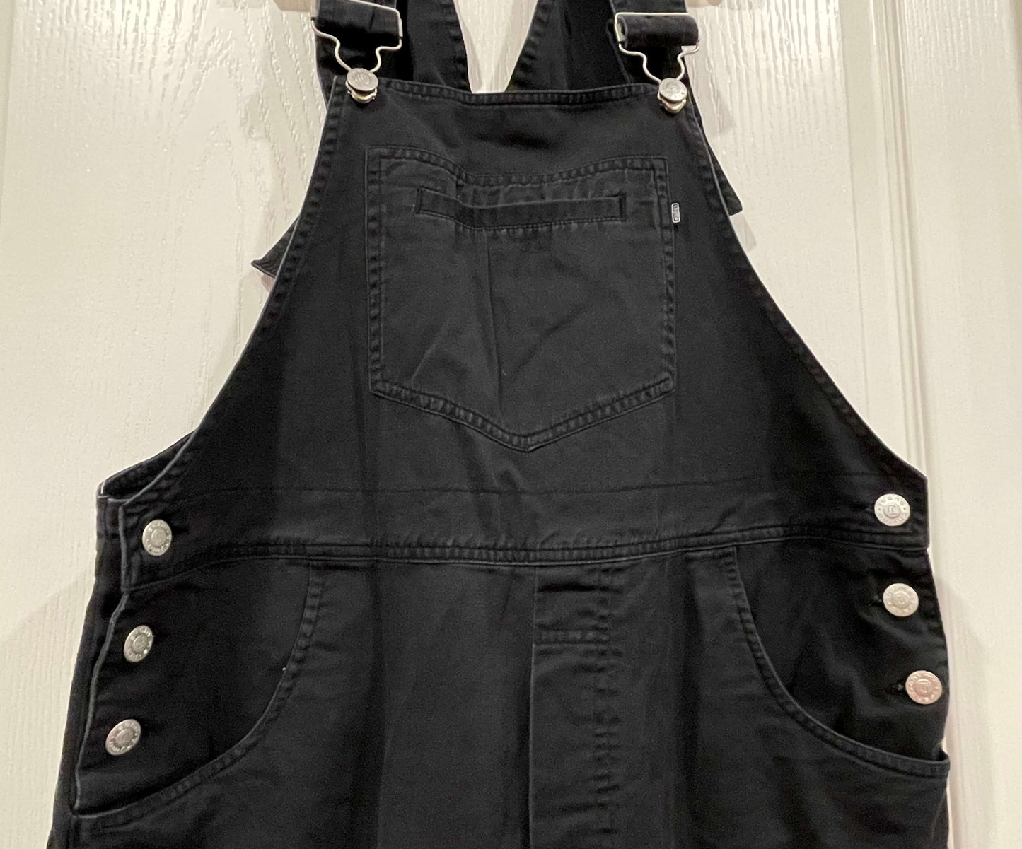 Black Maternity Overalls, size X-Small, Maternity XS (0-2)