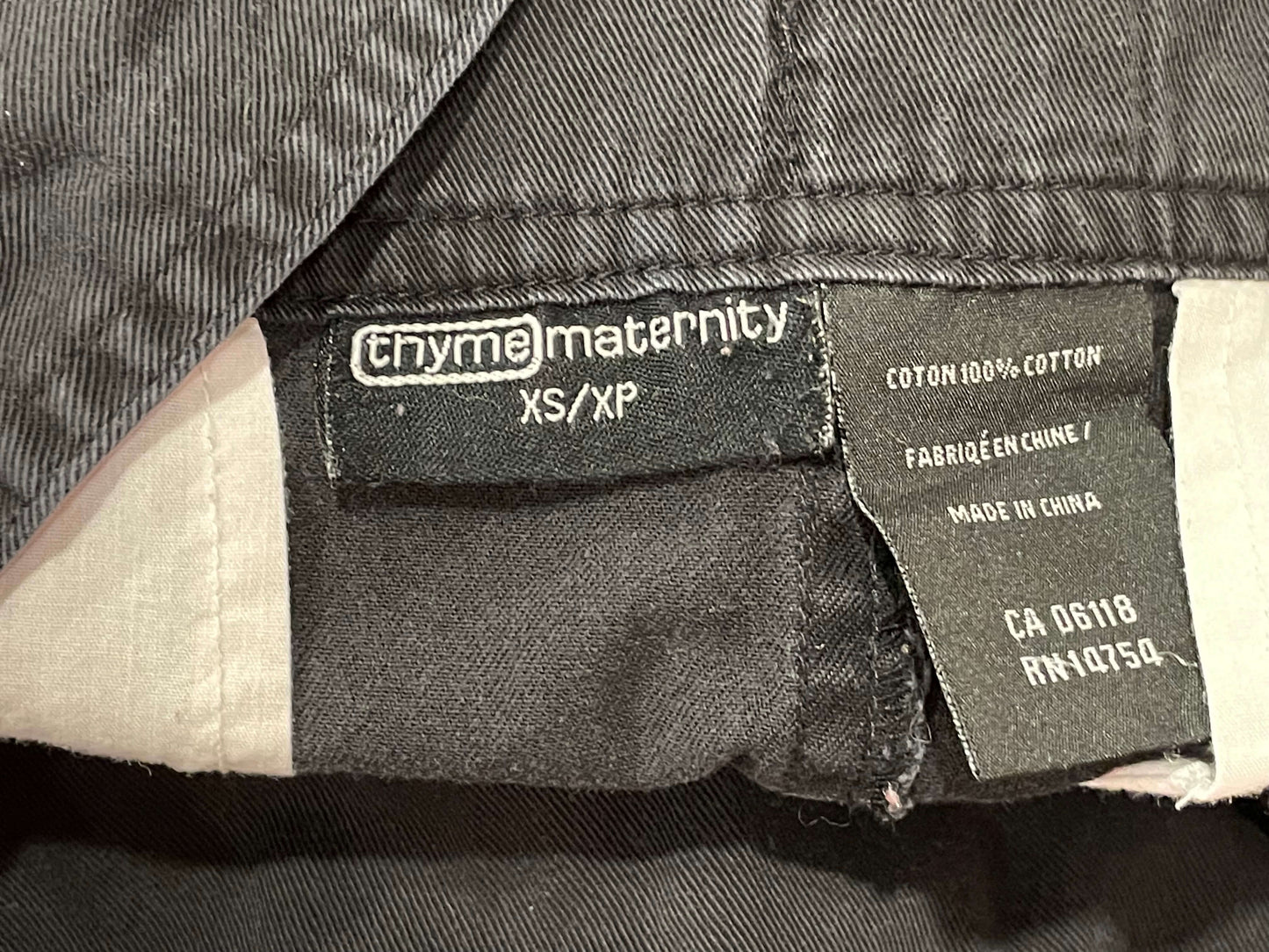 Black Maternity Overalls, size X-Small, Maternity XS (0-2)