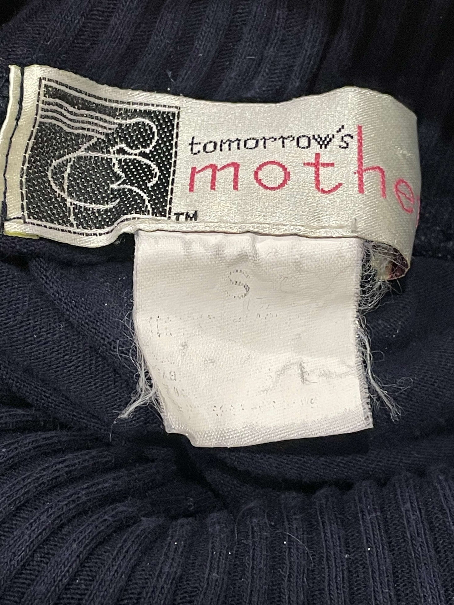 Tomorrow's Mother, Solid Navy Blue, L/S Maternity Turtleneck, size Small , Maternity S (4-6)