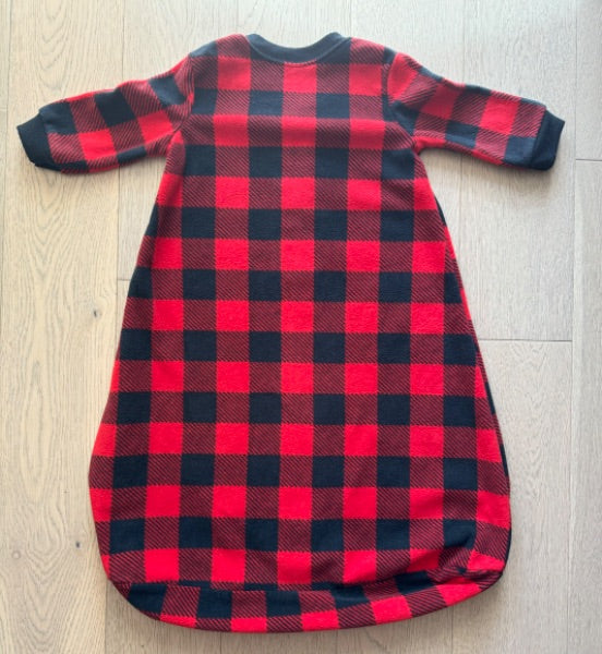 Buffalo Plaid Long Sleeve Sleep Sack, 0-6 Months (Small)