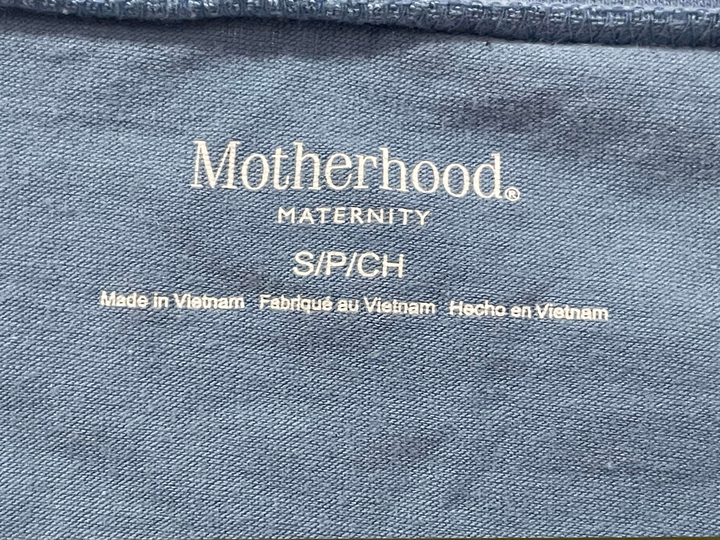 Solid Blue Maternity T-shirt, size Small, Maternity S (4-6)