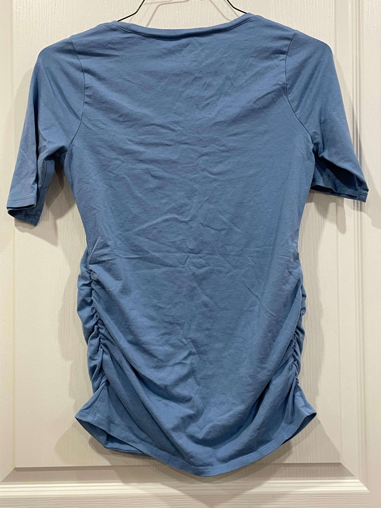 Solid Blue Maternity T-shirt, size Small, Maternity S (4-6)