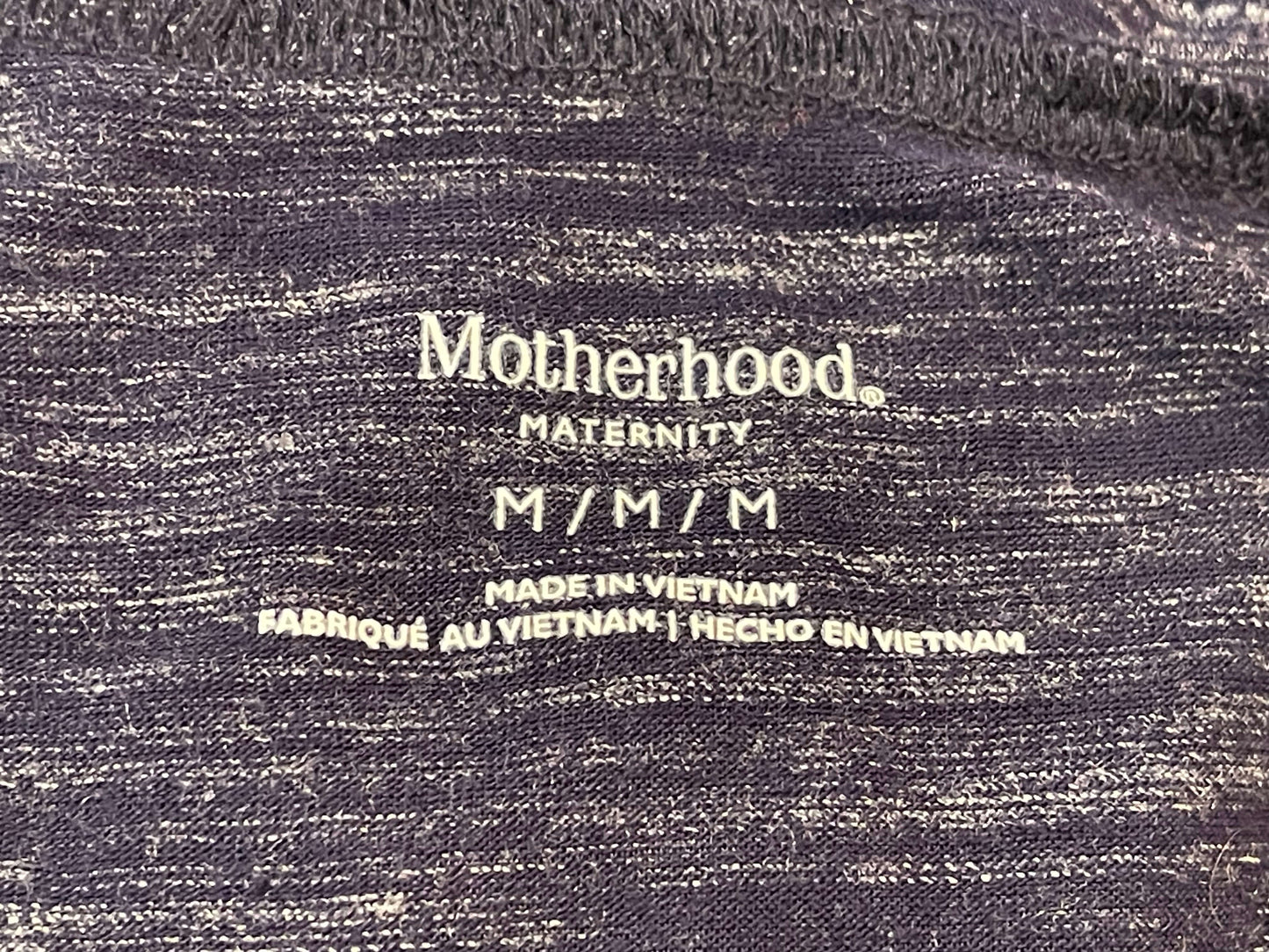 Motherhood Maternity, Navy S/S top, size Medium, VGUC, Maternity M (8-10)