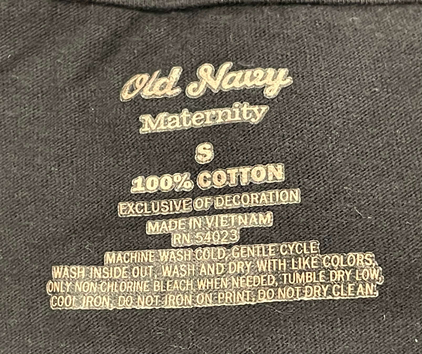 Old Navy Maternity, Black Tank, size Small, Maternity S (4-6)