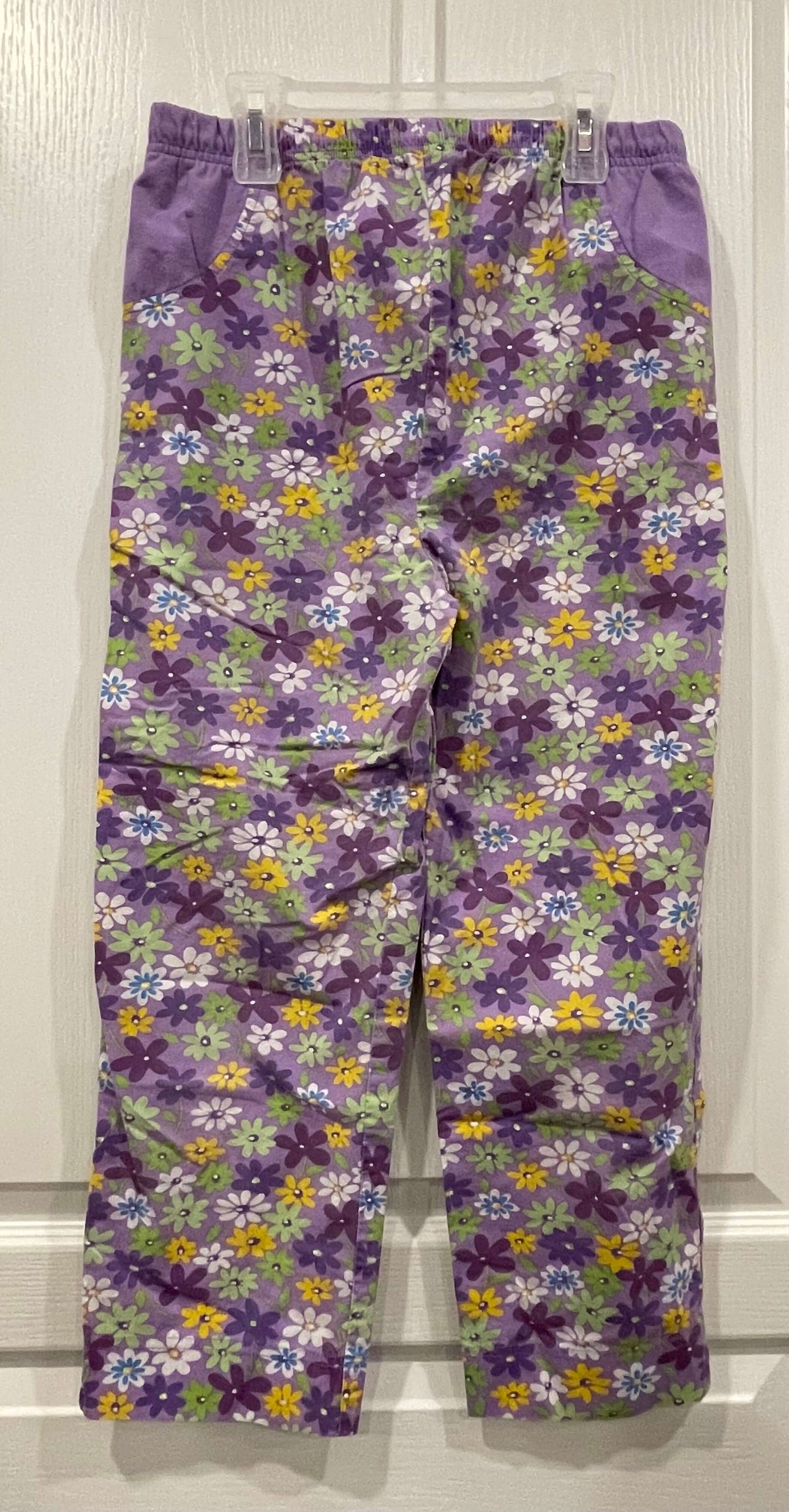 Cute Maternity Pants with Floral Pattern, size Small, Maternity S (4-6)