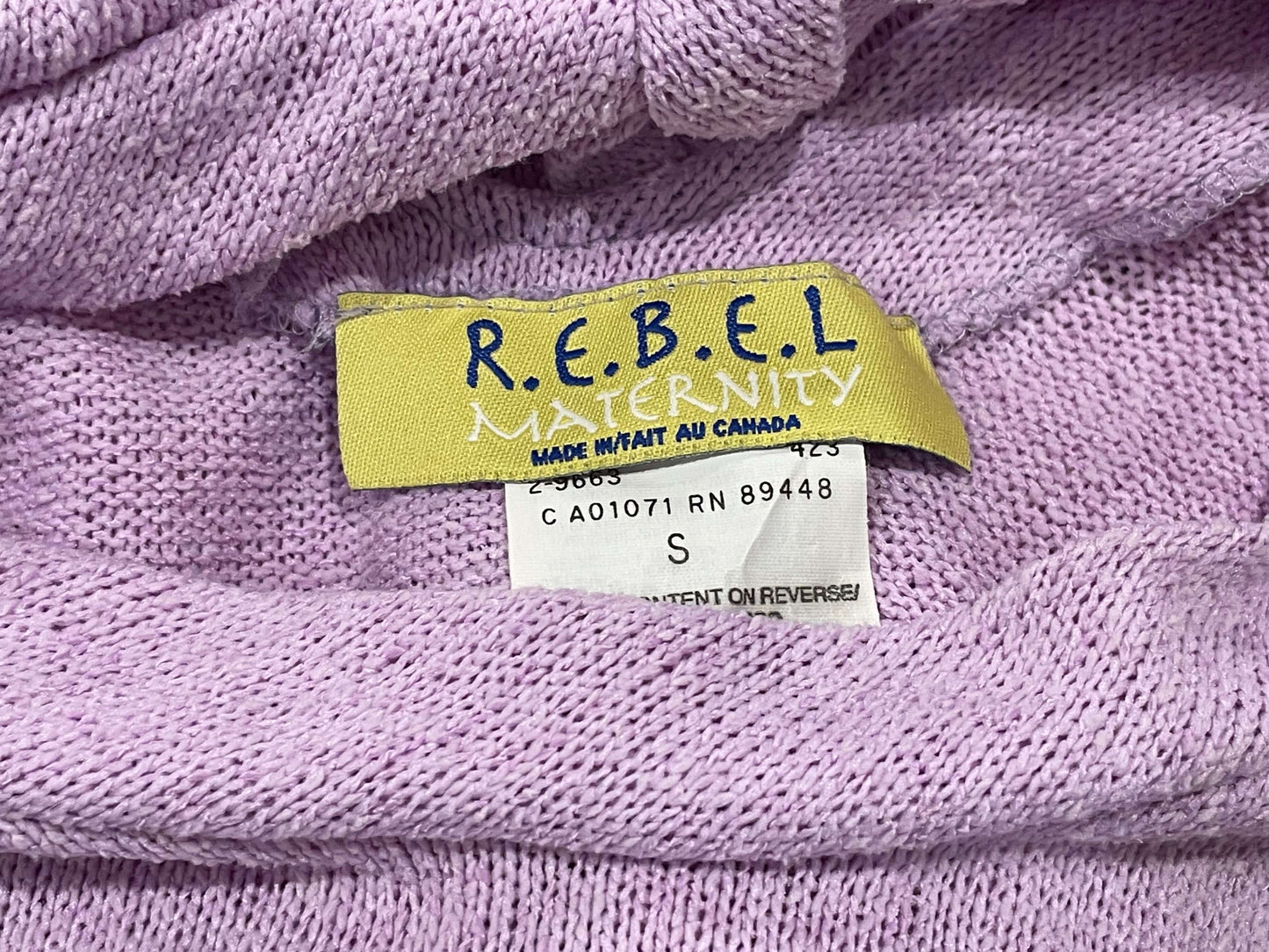 R.E.B.E.L Maternity, Purple Dressy Tank Top, size Small, VGUC, Maternity S (4-6)