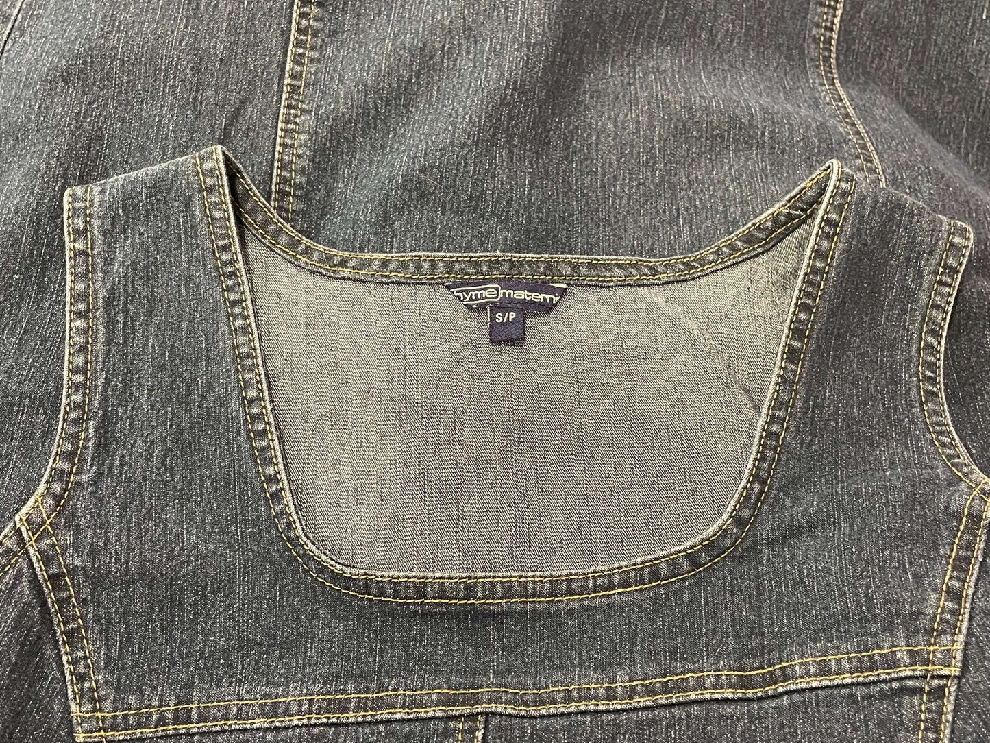 Thyme Maternity, Long Denim Dress, size Small, Maternity S (4-6)