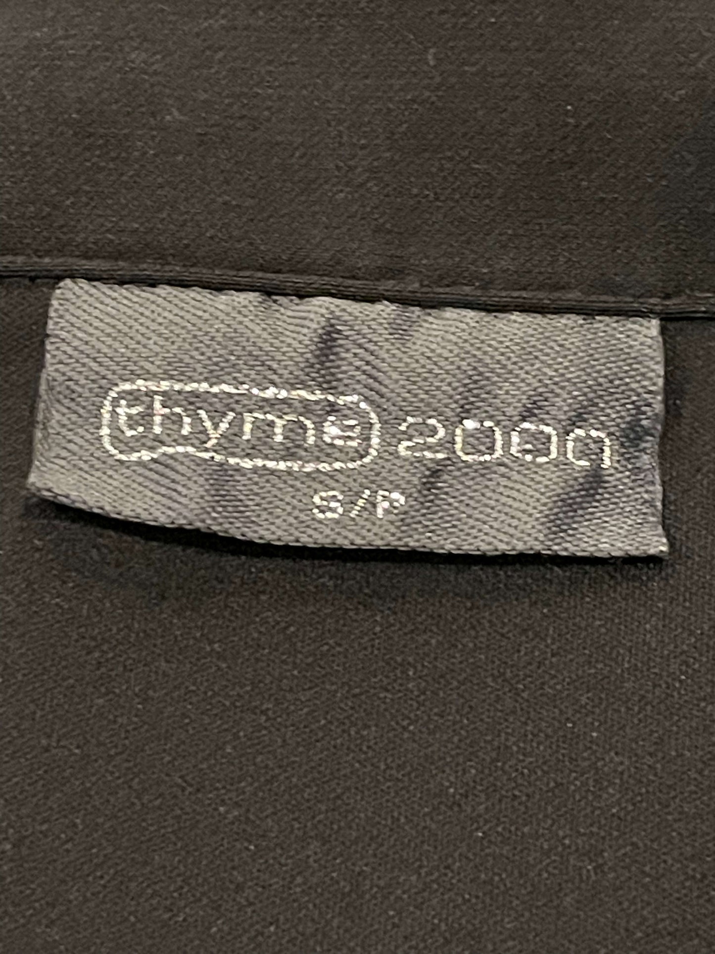 Long Black Button Up Maternity Shirt from Thyme Maternity, size Small, Very Good Used Condition (VGUC), Maternity S (4-6)