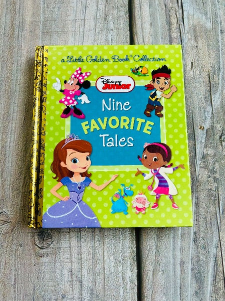 Disney Junior Nine Favorite Tales: A Little Golden Book Collection, hardcover, like new