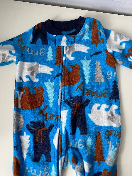 Bundle of Fleece Animal Sleepers, 3 months , Kids 3 Month (0-3M)