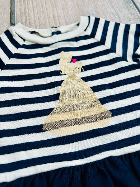 BabyGap Disney collab size 2T girls Beauty & The Beast themed tulle dress with diaper cover, Kids 2T