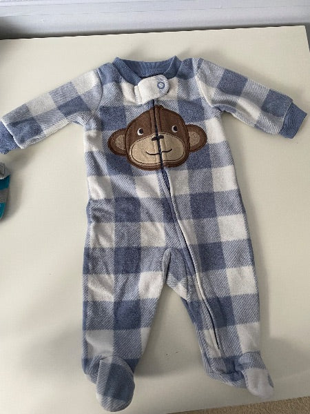 Four fleece sleepers, newborn , Kids Newborn